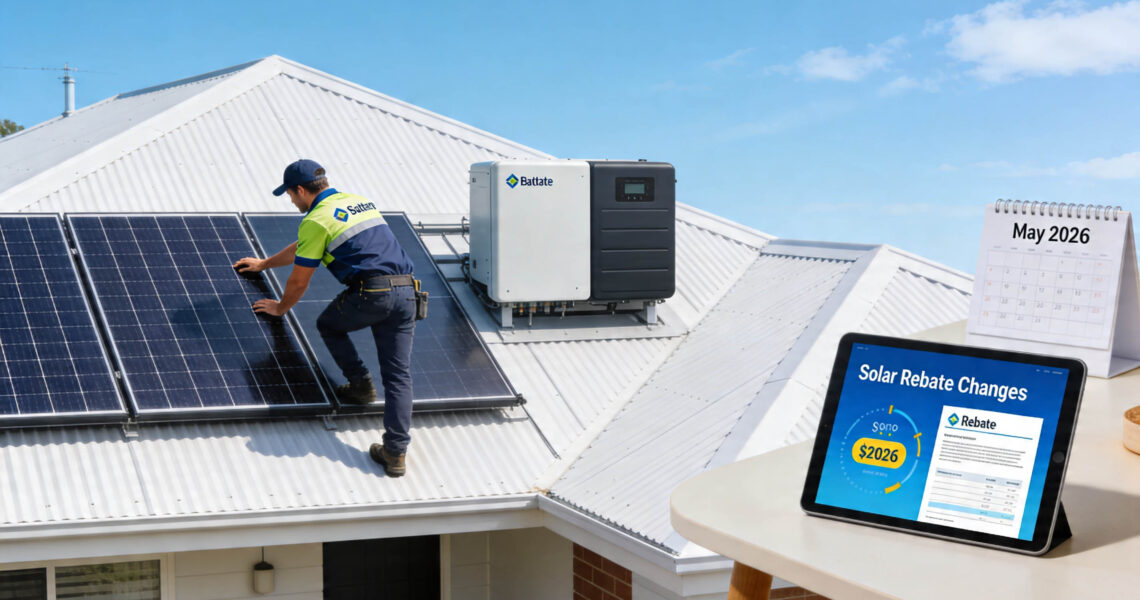 The Australian Government’s solar battery rebate is changing from 1 May 2026, and that means now is an important time to review your solar plans. For homeowners and businesses in Shepparton, Mooroopna, Numurkah, and the wider Goulburn Valley, these changes could affect the value of a new battery installation.